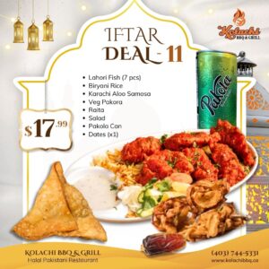 Kolachi BBQ & Grill Calgary Halal Pakistani Restaurant Ramadan Iftar Deals Box