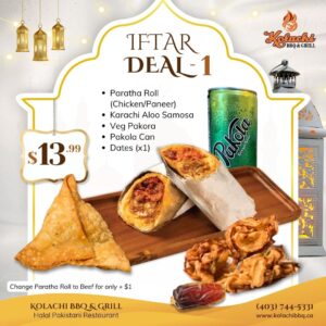 Kolachi BBQ & Grill Calgary Halal Pakistani Restaurant Ramadan Iftar Deals Box